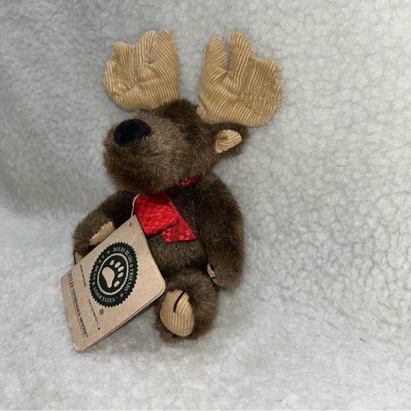 Boyd's Bears & Friends  Myles Vonhinden Moose plush 8" brown with tags vintage - Picture 2 of 11